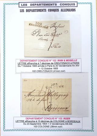 1793-1815, Collection de lettres des départements conquis