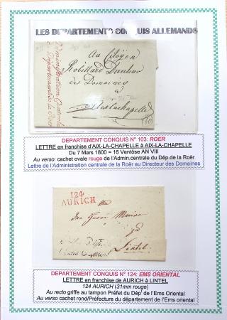 1793-1815, Collection de lettres des départements conquis