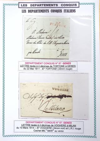 1793-1815, Collection de lettres des départements conquis
