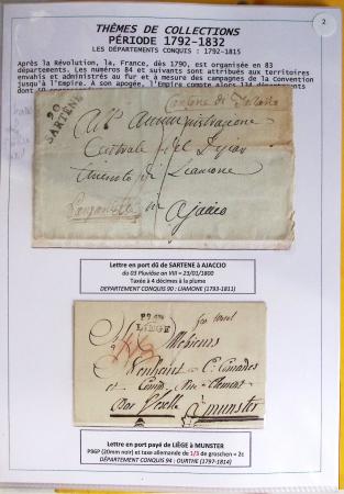 1800-1900env. Étude des types d'oblitérations et cachets