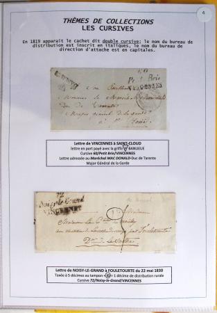1800-1900env. Étude des types d'oblitérations et cachets