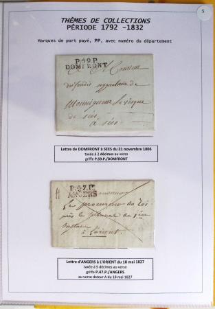 1800-1900env. Étude des types d'oblitérations et cachets