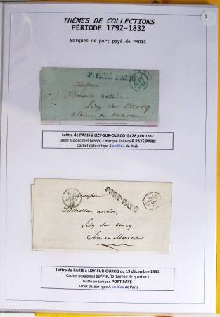 1800-1900env. Étude des types d'oblitérations et cachets