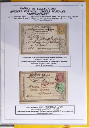 1800-1900env. Étude des types d'oblitérations et cachets