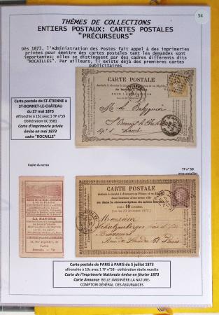 1800-1900env. Étude des types d'oblitérations et cachets