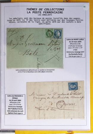 1800-1900env. Étude des types d'oblitérations et cachets