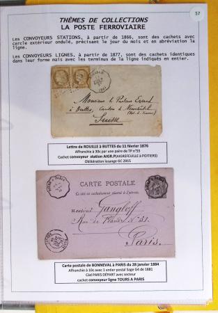 1800-1900env. Étude des types d'oblitérations et cachets