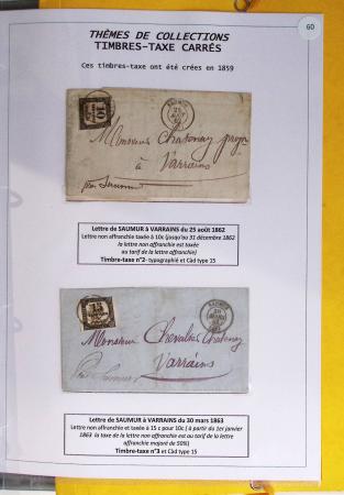 1800-1900env. Étude des types d'oblitérations et cachets