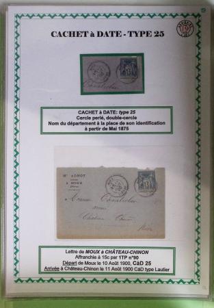 1800-1900env. Étude des types d'oblitérations et cachets