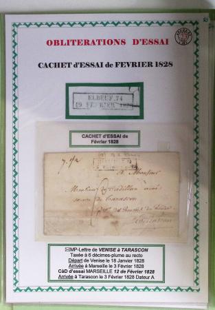 1800-1900env. Étude des types d'oblitérations et cachets