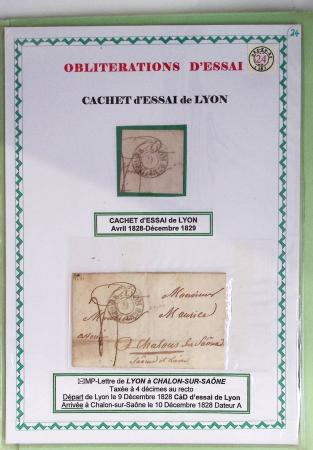 1800-1900env. Étude des types d'oblitérations et cachets