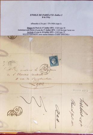 1800-1900env. Étude des types d'oblitérations et cachets