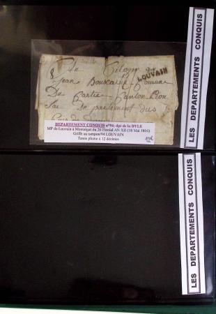 1800-1900env. Étude des types d'oblitérations et cachets