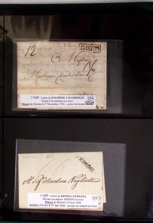 1800-1900env. Étude des types d'oblitérations et cachets