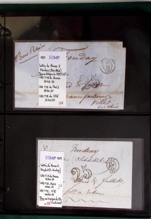1800-1900env. Étude des types d'oblitérations et cachets