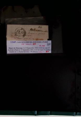 1800-1900env. Étude des types d'oblitérations et cachets