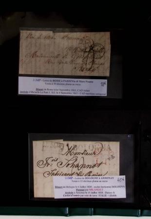 1800-1900env. Étude des types d'oblitérations et cachets