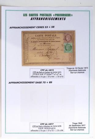 1800-1900env. Étude des types d'oblitérations et cachets