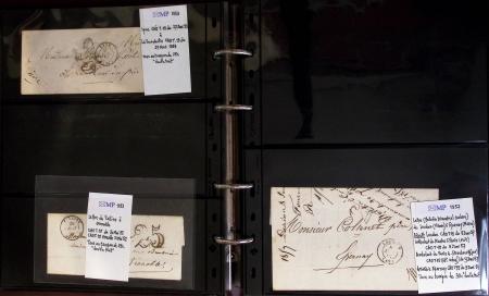 1800-1900env. Étude des types d'oblitérations et cachets