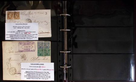 1800-1900env. Étude des types d'oblitérations et cachets