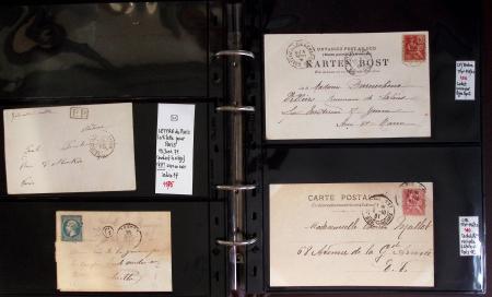 1800-1900env. Étude des types d'oblitérations et cachets