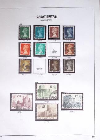 1840-2004 Used collection of GB in one folder with