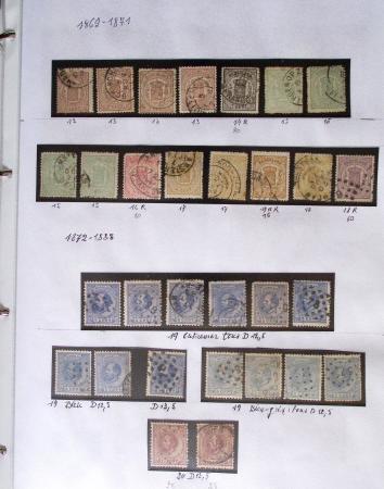 1852-1990 Chiefly used collection in one Davo album,