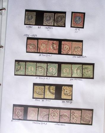 1852-1990 Chiefly used collection in one Davo album,