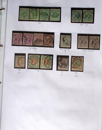 1852-1990 Chiefly used collection in one Davo album,