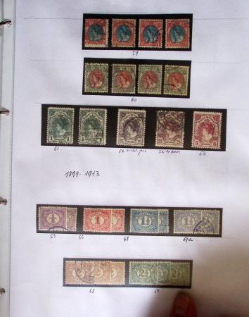 1852-1990 Chiefly used collection in one Davo album,