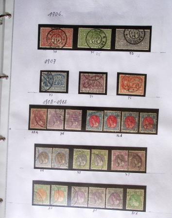 1852-1990 Chiefly used collection in one Davo album,