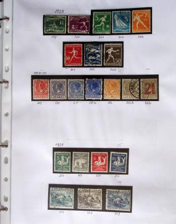 1852-1990 Chiefly used collection in one Davo album,