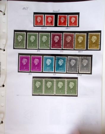 1852-1990 Chiefly used collection in one Davo album,