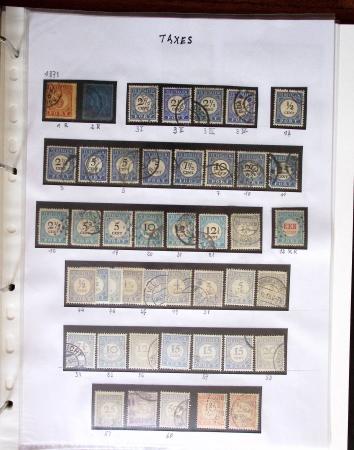 1852-1990 Chiefly used collection in one Davo album,