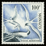POSTE AERIENNE N°66/68 série "Oiseaux de mer", neuf