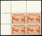 N°54/64 Série complète de 11 valeurs en blocs de 4,