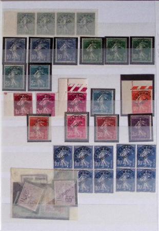 1860-1944, Timbres de France principalement neufs avec