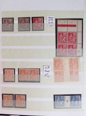 1860-1944, Timbres de France principalement neufs avec