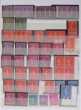 1860-1944, Timbres de France principalement neufs avec