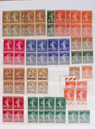 1860-1944, Timbres de France principalement neufs avec