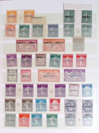 1860-1944, Timbres de France principalement neufs avec