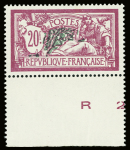 N°207 et 208 10f et 20f, très bien centré, bdf avec