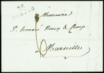 2 lettres avec marque manuscrite "DEB. D'AGDE" (L13 - 1787 - ind 18 et 1806 - ind 15). TB