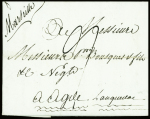 MP partiellement manuscrite "Deb Bedarieux" (L2 - 1791), ind 19. TB