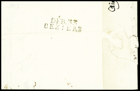 MP "Deb 33 Béziers" (1813 - ind 16). TB