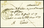 2 lettres : cursive "33 Castries" + T15 Montpellier (1845 - ind 17) et cursive "33 le Caylar" + T13 Lodève (1846 - ind 12). TB