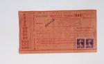 Bon lot de 86 plis ou devants de lettre avec timbres des cours d'instruction et timbres fictifs dont mandats-poste et mandats-cartes AFF Semeuses