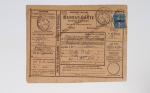 Bon lot de 86 plis ou devants de lettre avec timbres des cours d'instruction et timbres fictifs dont mandats-poste et mandats-cartes AFF Semeuses