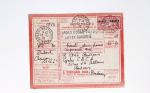 Bon lot de 86 plis ou devants de lettre avec timbres des cours d'instruction et timbres fictifs dont mandats-poste et mandats-cartes AFF Semeuses