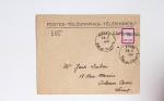Bon lot de 86 plis ou devants de lettre avec timbres des cours d'instruction et timbres fictifs dont mandats-poste et mandats-cartes AFF Semeuses